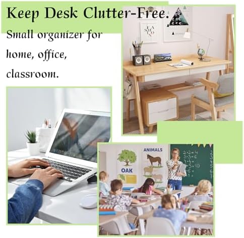 Small Mini Drawer Organizer for Desk, 6 Drawers, 4.7" x 4.7" x 3.8" Green