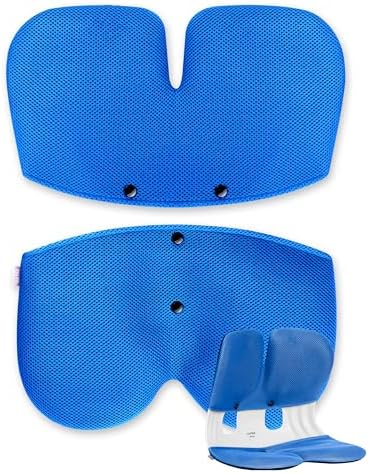 curble Grand Cover, Detachable Cover for Adult Chair, Ergonomic Chair Back Support and Lumbar Support (Blue)