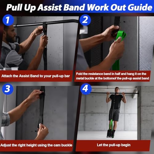 LEEKEY Resistance Bands Set for Pull Up Assistance & Exercise