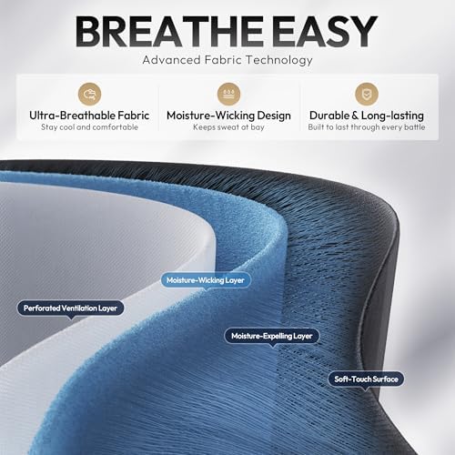 Dowinx Gaming Chair Fabric Big and Tall with Pocket Spring Cushion, Massage Game Chair Cloth with Headrest, Ergonomic Computer Chair with Footrest 350LBS