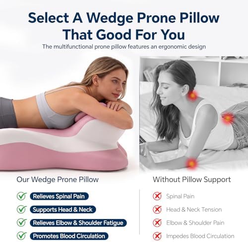 Ergonomic Reading Pillow, Memory Foam Wedge Pillow, Adjustable Neck Pillow