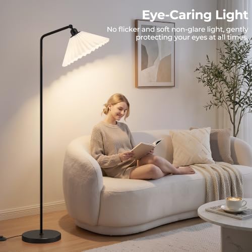 Floor Lamps for Living Room & Bedroom, 63" Modern Tall Standing Lamp, 3CCT