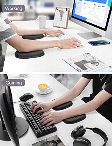 Vaydeer 2Pcs Cloud Elbow Pads, Desk Arm Rest Support, Soft Memory Foam Wrist Rest, Ergonomic Cushion Carpal Tunnel Pain Relief Gel Mouse Pillow for Computer Laptop Office Gaming Car Chair Accessory