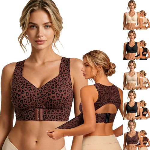 Posture Bra for Women Front Closure Corrector Bras Seamless Full Support Push Up Bralettes