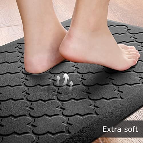 Kitchen Mat 2 PCS Cushioned Anti-Fatigue Floor Mat Standing Mat for Kitchen