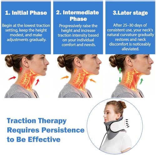 FSA or HSA Neck Stretcher Cervical Traction Device - Adjustable Neck Traction Device for Spine Decompression and Pain Relief, Neck Braces for Neck Pain and Support