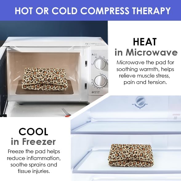 Microwave Heat Pad for Pain Relief, 8 x 16 Warm Compress Wrap