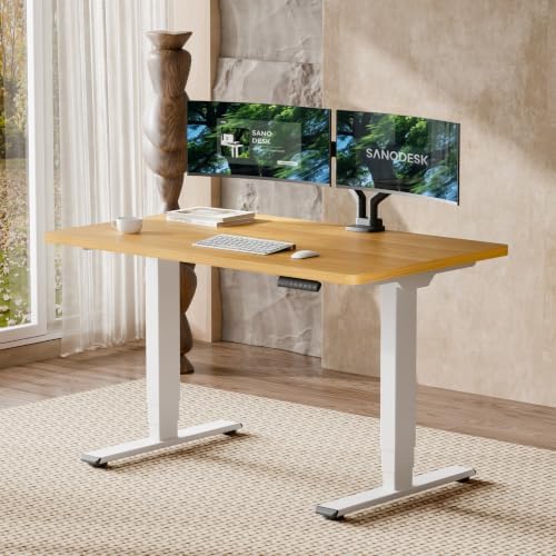 SANODESK Dual Motor Standing Desk 220lbs Height Adjustable Desk