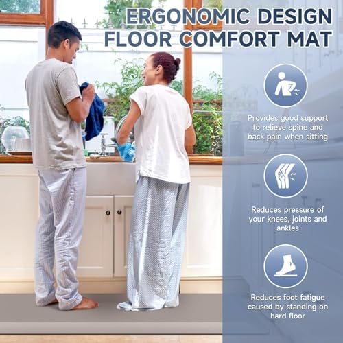 4/5 Inch Thick Kitchen Mats for Floor, StepRite Kitchen Rug for Standing