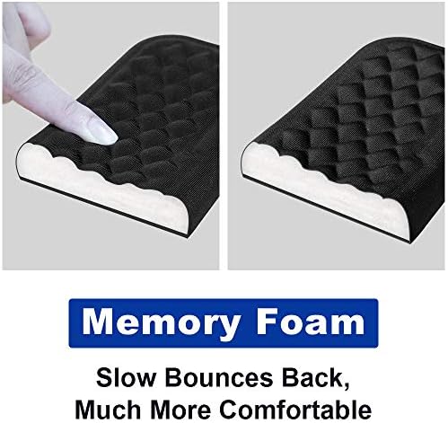 Vaydeer Mouse Wrist Rest Pad, Memory Foam Hand Rest Support Padded for Office, Computer, Laptop, Typing and Wrist Pain Relief and Repair (5.91 inch, Black)