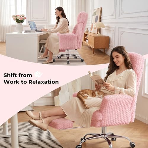 Big and Tall Office Chair with Foot Rest & Flip Armrests