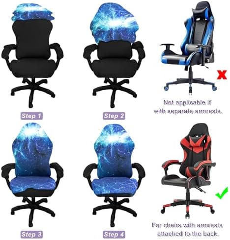 Gaming Chair Covers, 3D Printing One-piece Fit Cat Scratch Proof