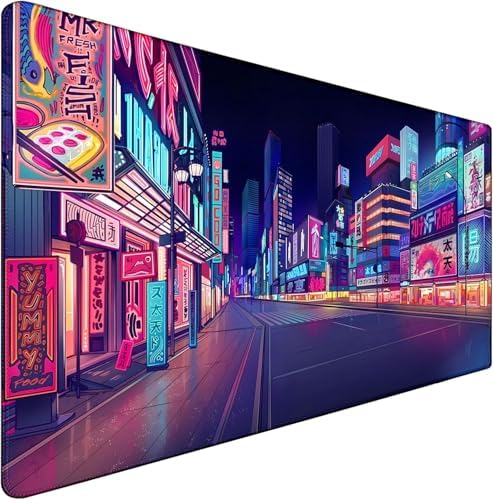 Japanese City Big Desk Mat Large Office Desk Pad