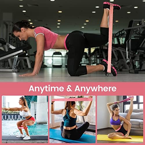 WIKDAY Exercise Resistance Bands with Handles for Working Out Workout Bands Set with Door Anchor for Physical Therapy, Yoga, Pilates