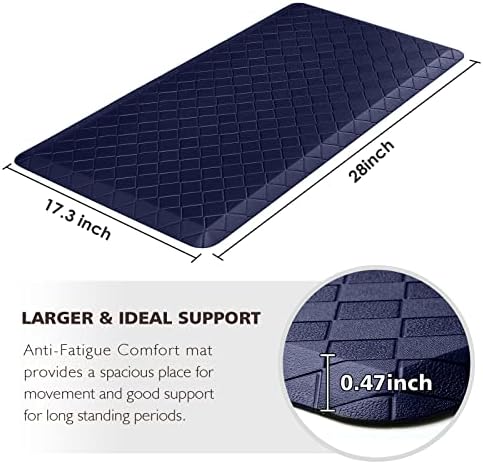 HappyTrends Kitchen Mats for Floor Cushioned Anti-Fatigue Kitchen Rugs