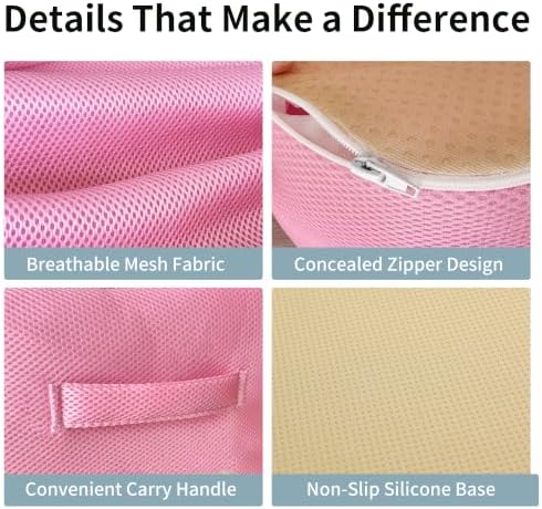 6" Extra Thick Memory Foam Office Chair Cushion – 2-Layer Booster Seat for Back & Tailbone Pain Relief, 18 x 16 x 6in Non-Slip Cushion with Carry Handle for Wheelchair, Car, and Airplane