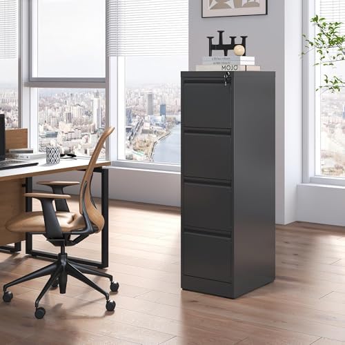 4 Drawer File Cabinet with Lock,Metal File Cabinet for Home Office