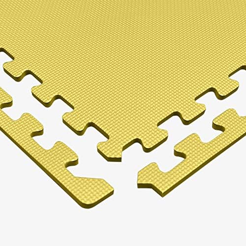 We Sell Mats 3/8" Thick Multipurpose EVA Foam Exercise Floor Mat, Interlocking Tiles, Anti-Fatigue for Home or Gym