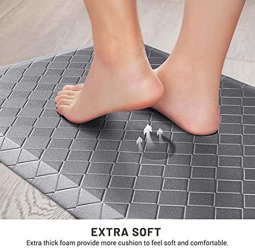HappyTrends Kitchen Mats for Floor Cushioned Anti-Fatigue Kitchen Rugs