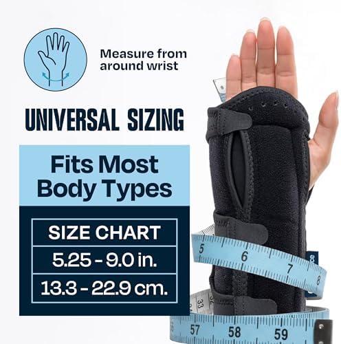 ComfyBrace Carpal Tunnel Wrist Brace Night Support, Cushioned Wrist Splint