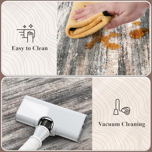 KIMODE Anti Fatigue Kitchen Mats for Floor,Farmhouse Abstract Kitchen Rugs