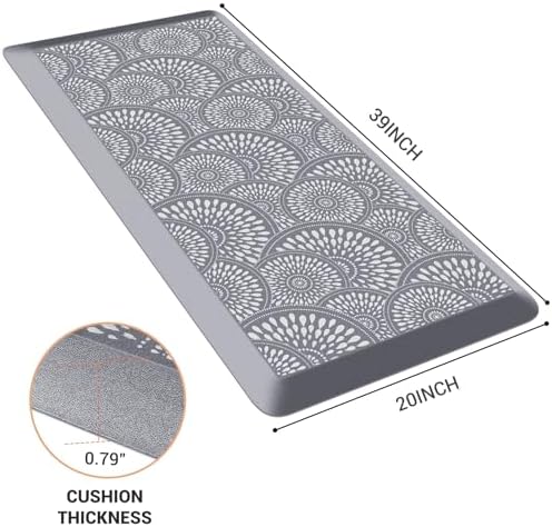 Mattitude 4/5 Inch Kitchen Mat, Waterproof Non-Slip Standing Mats and Rugs