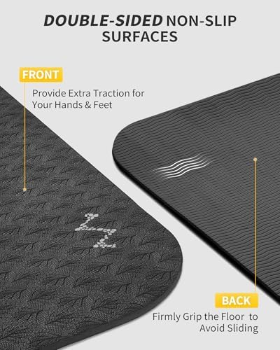 CAMBIVO 72''x48'' Large Yoga Mat, Extra Thick TPE Workout Mat