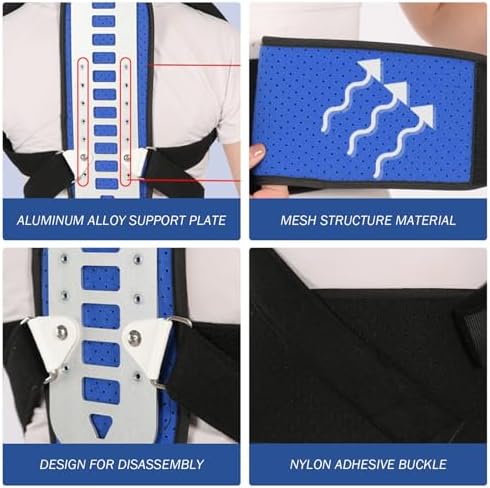 Back Brace Corrector, Adjustable Hunchback Corrector, Breathable Back Straightener, Pain Relief Improve Thoracic Kyphosis Spine for Men Women, L