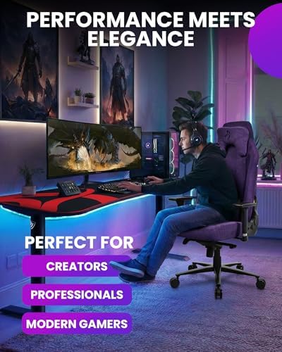 Arozzi Vernazza Gaming Chair Soft Fabric Purple