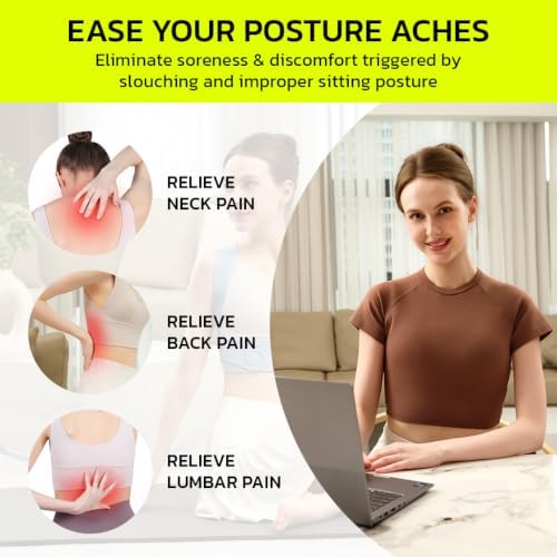 AOFIT Posture Corrector for Women, Instant Upper Back Pain Relief, Blue M