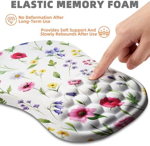 Ergonomic Mouse Pad Wrist Support for Carpal Tunnel Pain Relief
