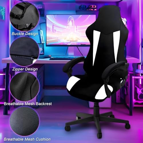Gaming Chair Covers Only,Stretchable Fit Thick Breathable Mesh