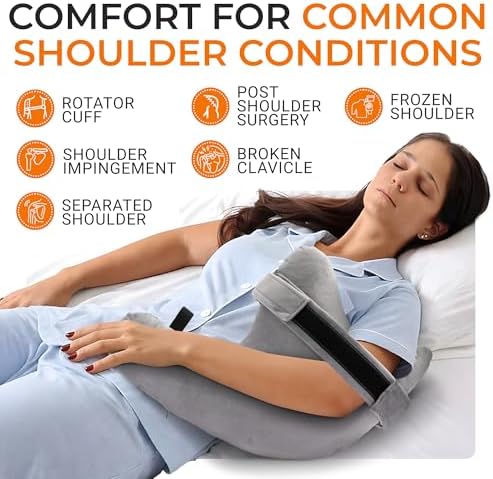 Shoulder Pillow - Arm & Rotator Cuff Pillow - Post Shoulder Surgery Support