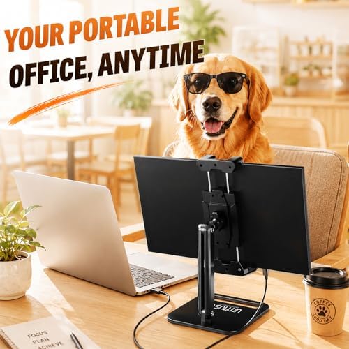 Urmust Portable Monitor Stand 15.6" with 360° Rotating Base A-S