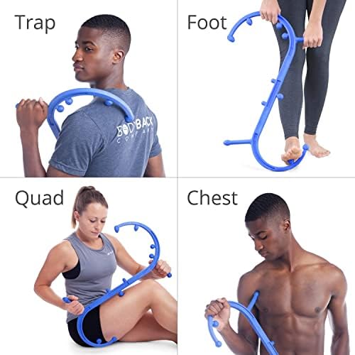 Body Back Buddy Classic Back Massager & Neck Massager for Pain Relief, Blue