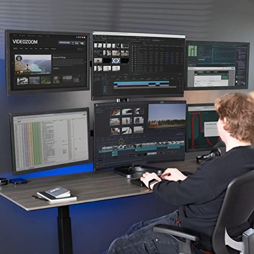 VIVO Hex Monitor Desk Mount for 17 to 27 inch Screens, STAND-V006F