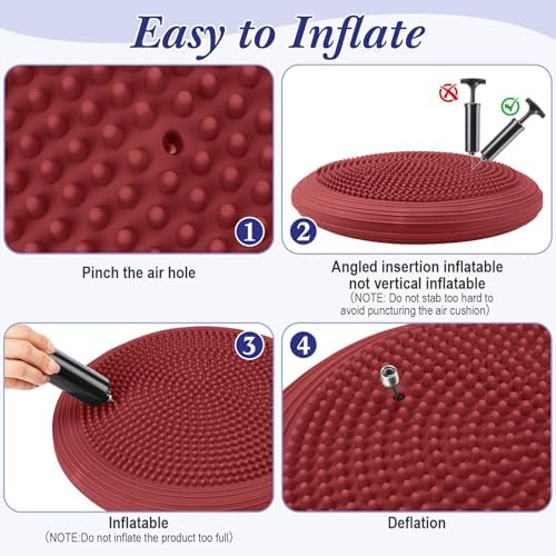 Libima 6 Pcs Sensory Cushion Wobble Seat 13 Inches