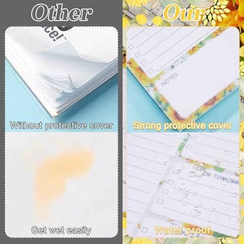 Gueevin Sunflower Gifts To Do List Notepad, Daily Planner, 50 Sheets