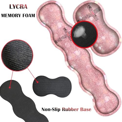 4 in 1 Mouse Pad Combo, Large Gaming Mouse Pad + Keyboard Wrist Support + Mouse Wrist Rest + Coaster, Table Pad 31.5 "x 11.8" with Memory Foam Ergonomic Wrist Pad Set, God Jesus Christ
