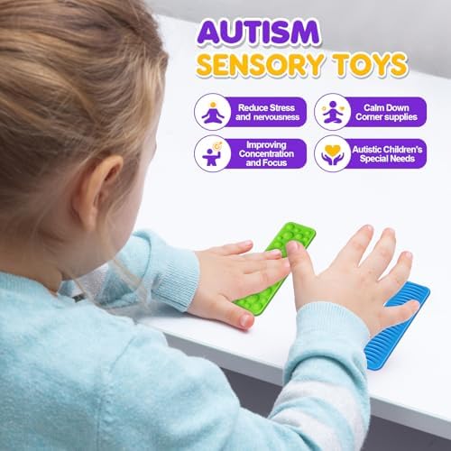 Sensory Fidget Toys Kids Adults: 8 Pack Suction Toys for Autism Calming