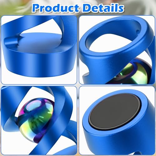 Kinetic Spinning Desk Toy, ADHD Stress Fidget Desktop Decor Blue