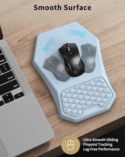 Ergonomic Mouse Pad with Wrist Rest Support for Carpal Tunnel Pain Relief