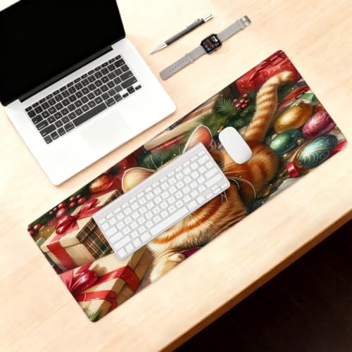 Christmas Large Mouse Pad Non-Slip Rubber Long Gaming Desk Mat