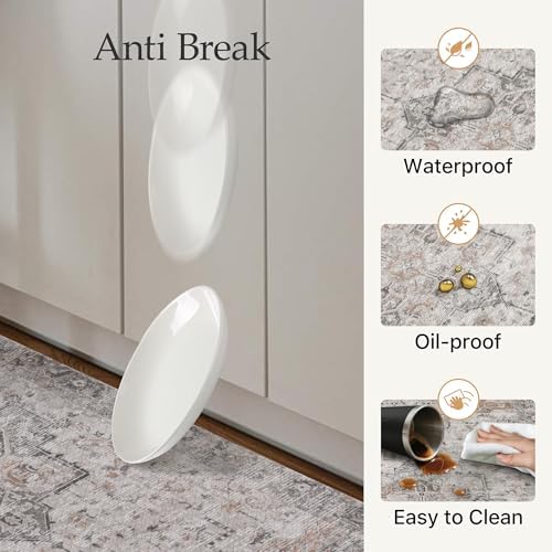 GENIMO Anti Fatigue Kitchen Mats for Floor 2PCS, Standing Rugs,Gray Taupe