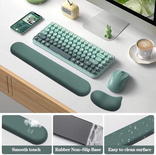 Ergonomic Wrist Rest for Computer Keyboard and Mouse Set with Wrist Support
