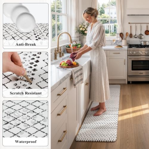 KIMODE Kitchen Runner Rug,17.3" x 59" Anti Fatigue Kitchen Mats for Floor