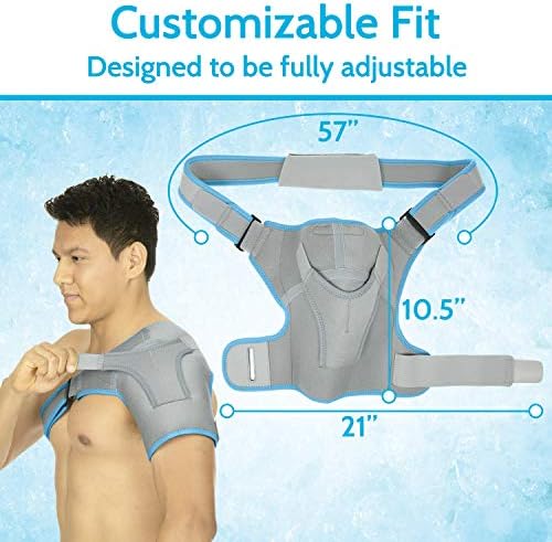 Arctic Flex Shoulder Ice Pack Brace - Rotator Cuff Cold Gel Wrap Therapy