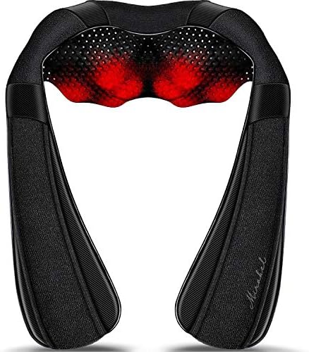 Shiatsu Neck Back & Shoulder Massager with Heat for Pain Relief Deep Tissue