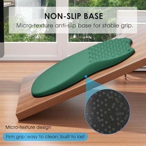 MROCO Ergonomic Mouse Pad with Wrist Support, 11.8 x 7.8 in, Forest Green