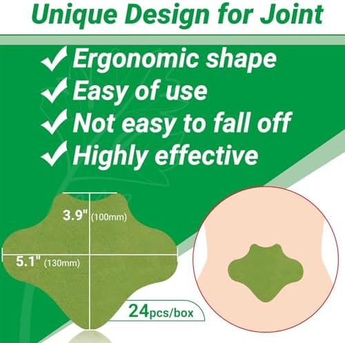 ishancare Back Patches, 24 Count Long Lasting Heat Patches, 8 Hour Deep Hot for Knee, Back, Neck, Shoulder, Muscle, Joint